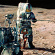 Image for article titled The Fourth Man To Walk On the Moon Also Paints Beautiful Space Art